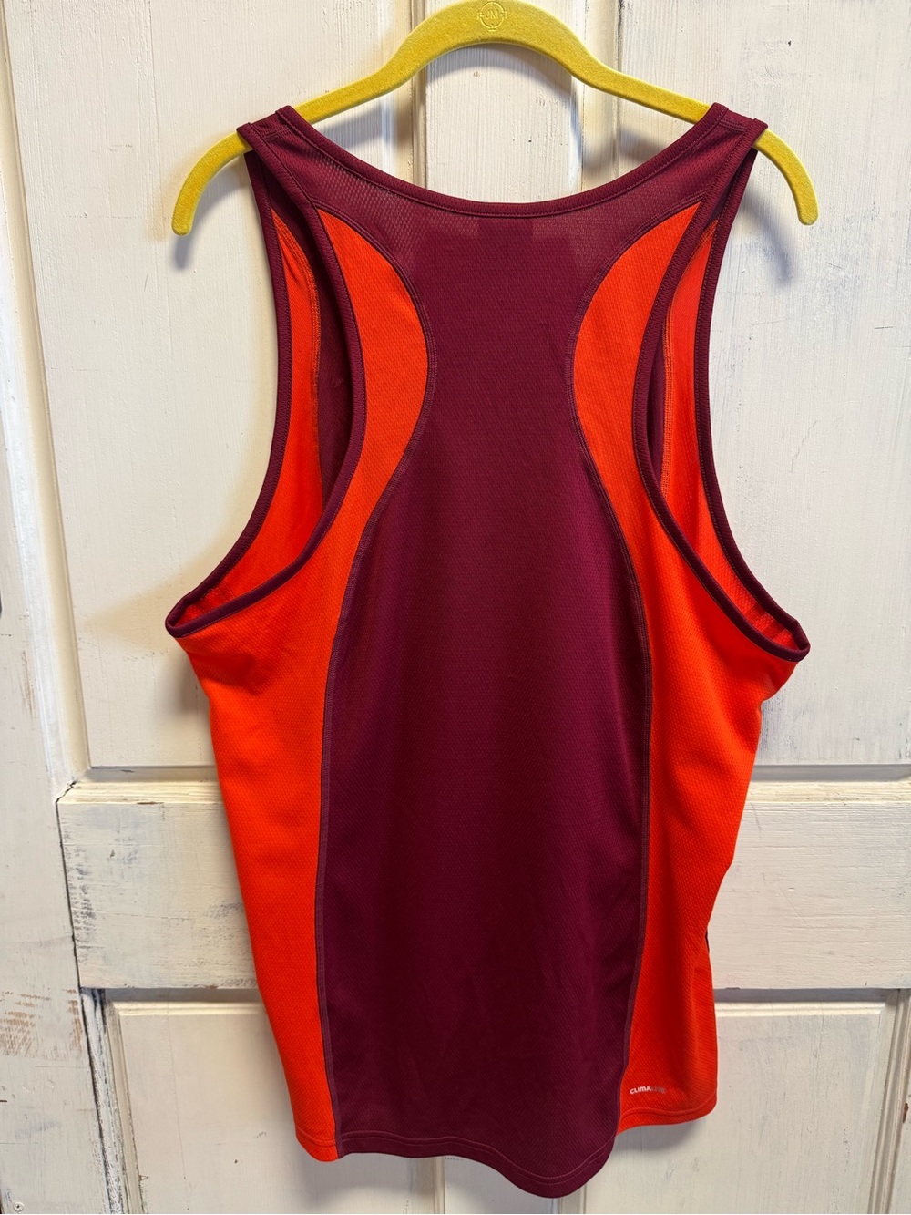 Adidas Men’s Maroon & Orange Racerback Tank - Picture 2 of 7